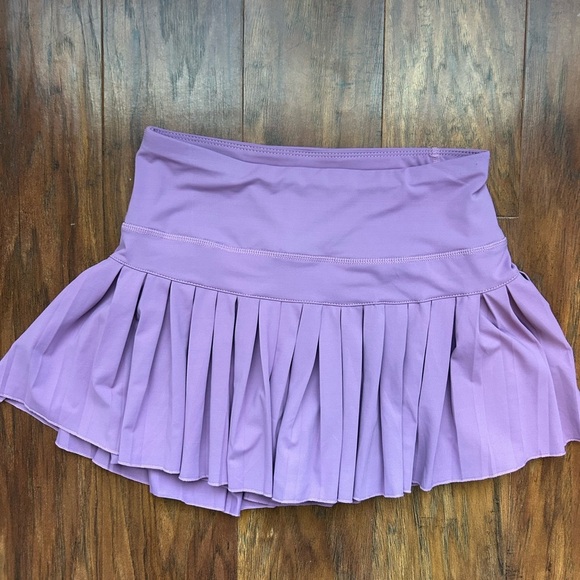 Gold Hinge LAVENDER FIELDS PLEATED TENNIS SKIRT - Picture 2 of 5